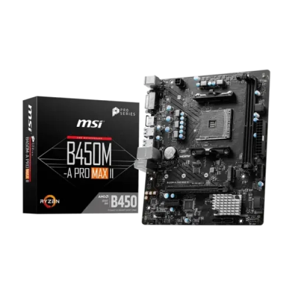 MSI B450M-A PRO MAX II AMD AM4 Motherboard